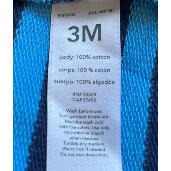 Just One You Boys Blue Striped With Dinosaur One Piece   Sz 3m   EUC - Picture 4 of 4